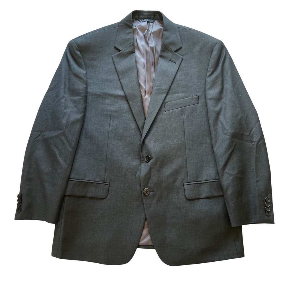Lauren Ralph Lauren Men's 42S Gray Wool Blazer Two Button Sport Coat Jacket